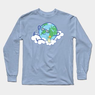 Cool planet Earth taking a well deserved break Long Sleeve T-Shirt